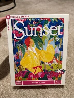 Sunset 'Pruning Passion' 500-Piece Jigsaw Puzzle — Yellow
